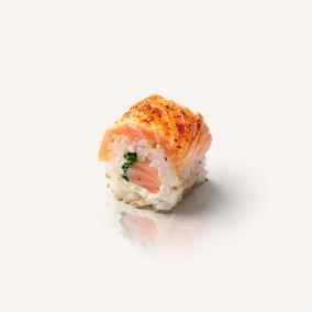 California Salmon Aburi Roll