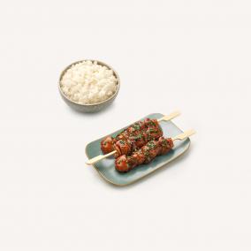 Brochettes Poulet Teriyaki et Riz