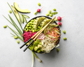 Poké Gyozas Légumes